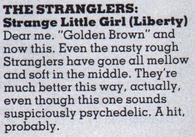19820722 smash hits stranglers single review strange little girl