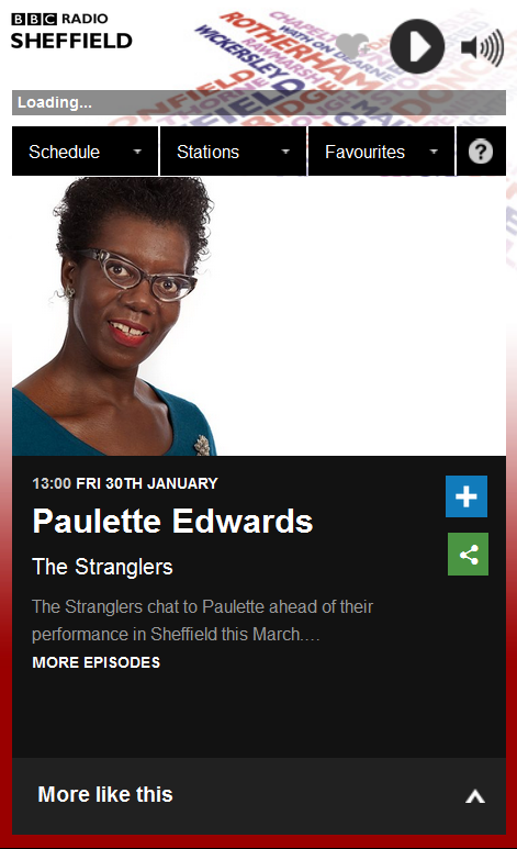 BBC Radio Sheffield Paulette Edwards